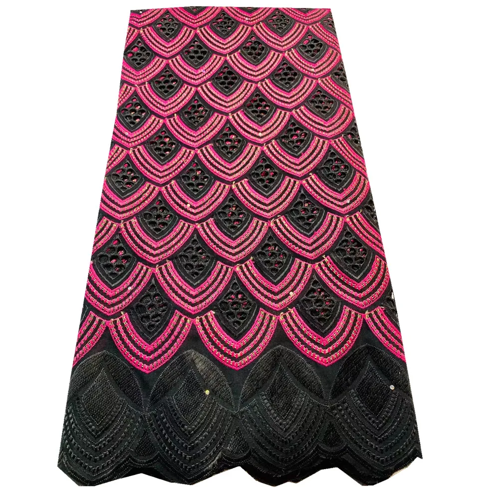 

Tissu 2021 African Swiss Cotton Lace Fabric Nigerian Swiss Voile Lace In Switzerland With Stones For Dress Wedding Sew xs19-44