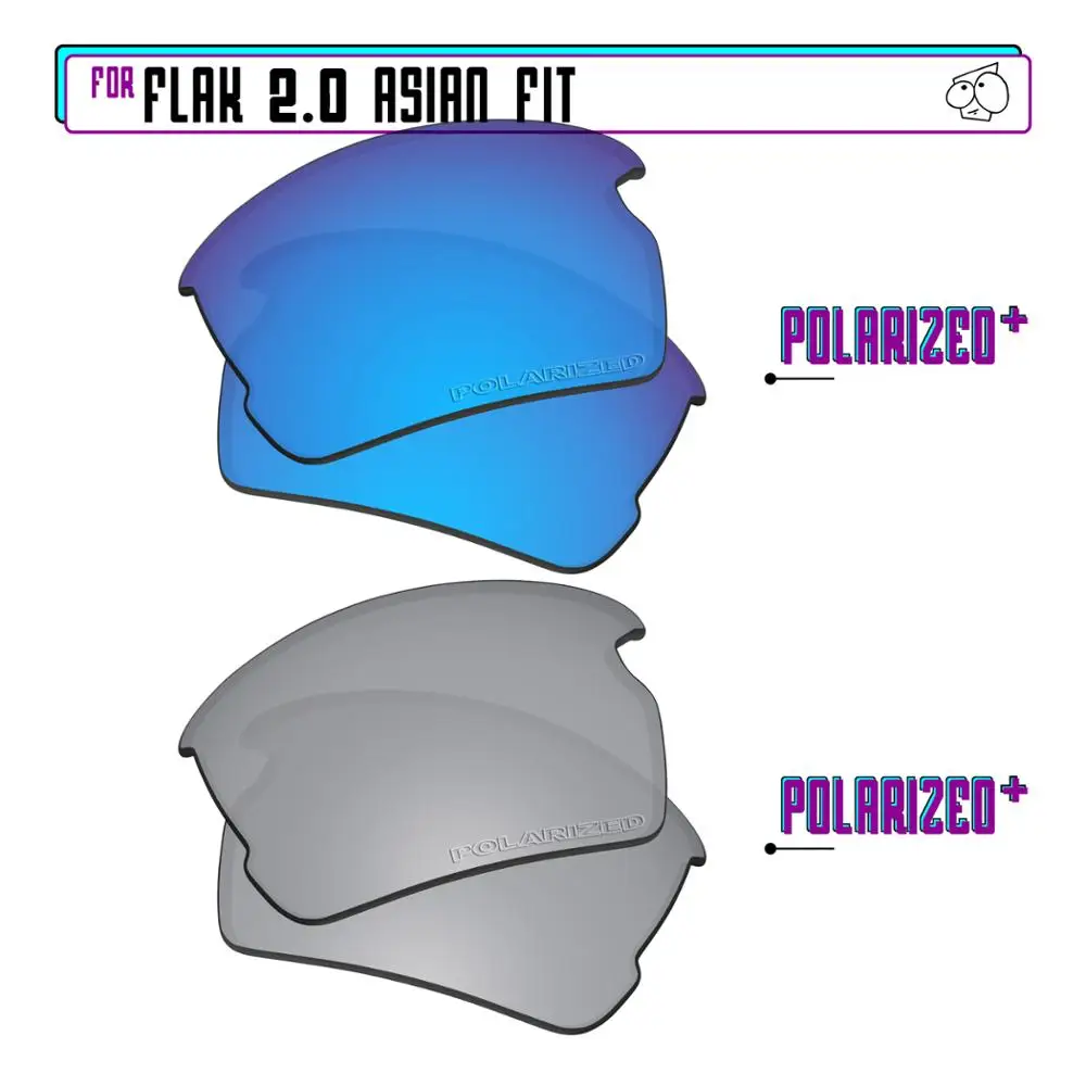 

Поляризованные Сменные линзы EZReplace для солнцезащитных очков Oakley Flak 2,0 азиатские (AF)-Sir P Plus-BluePPlus