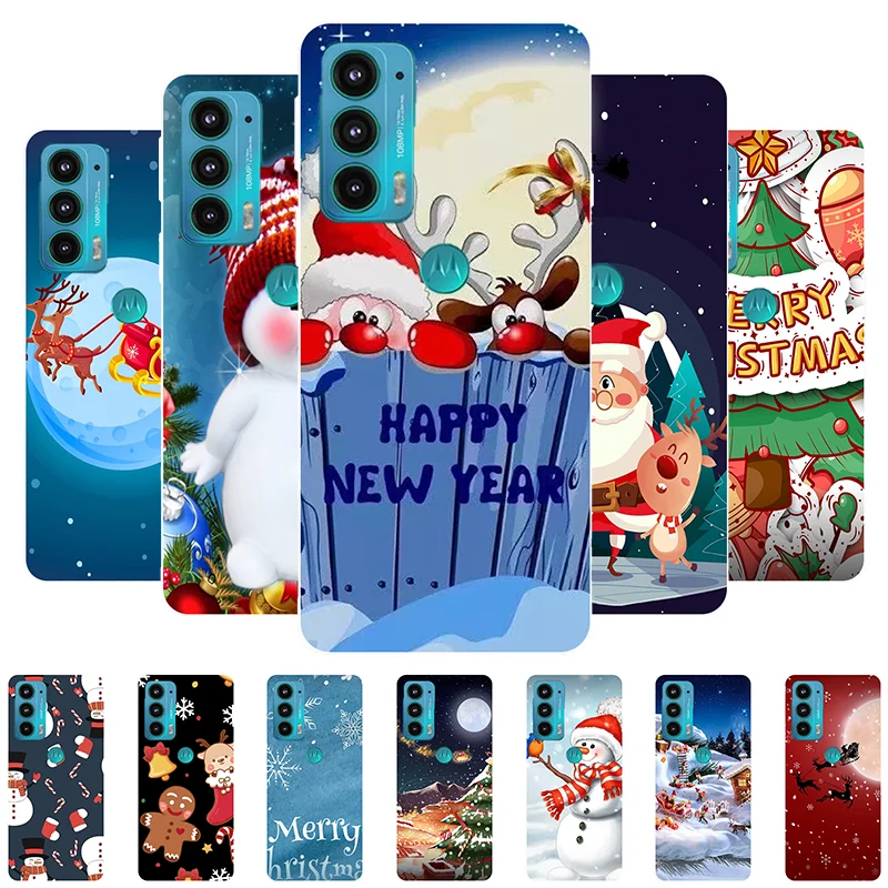 

Christmas Case For Moto Edge 20 Pro Case Bumper Silicone Phone Cover For Motorola Moto Edge 20 Edge20 Lite Pro Soft Back Cover