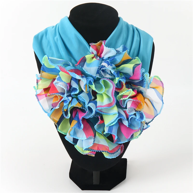 Шелковый шарф воротник тюрбан женские шарфы для волос модная женская бандана