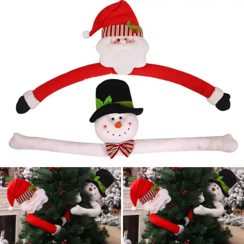 

Рождественская елка Санта Топпер Снеговик Топ Hugger Рождественская елка s орнамент Рождество s Рождественская елка