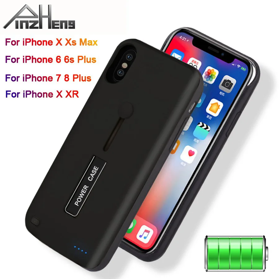 Чехол для зарядного устройства для iPhone 6, 6s, 7, 8 Plus, 3500 мАч/4000 мАч/5000 мАч, чехол для зарядного устройства для iPhone X, XR, Xs, чехол для зарядки аккумулятора