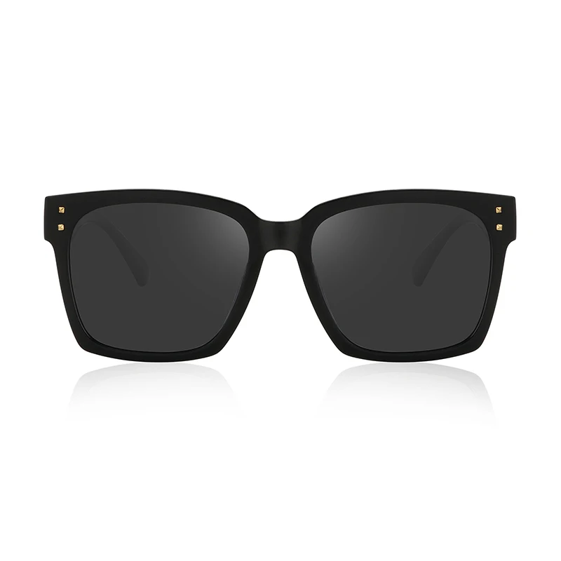 Очки солнцезащитные унисекс в стиле оверсайз с поляризацией и плоской оправой |