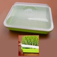 bpa seed sprouter tray with lid cover soil free hydroponic bean sprout grower plate