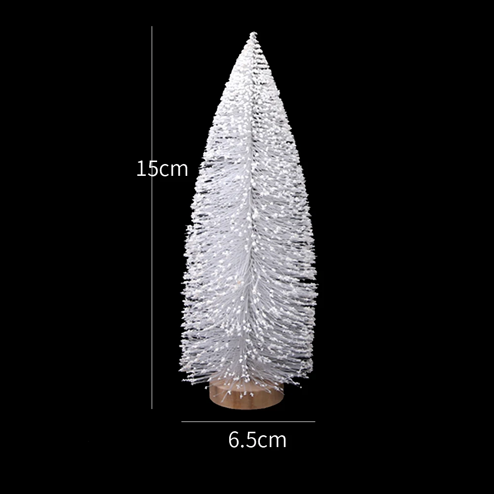 1 шт. белая Новогодняя мини-елка новогодние домашние украшения маленькая сосна