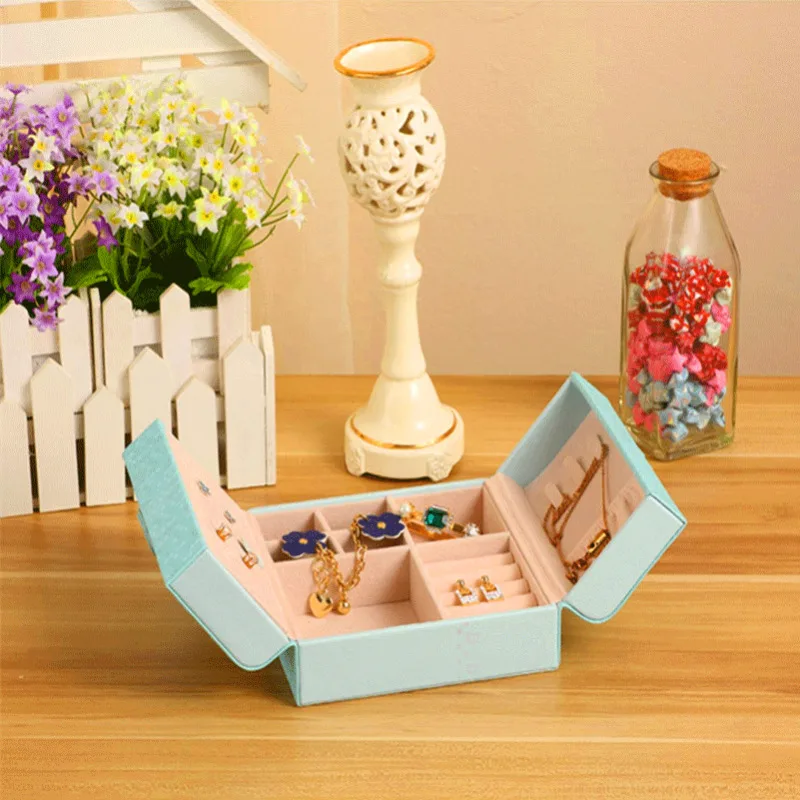 2020 популярная картонная коробочка для колец и украшений портативный органайзер