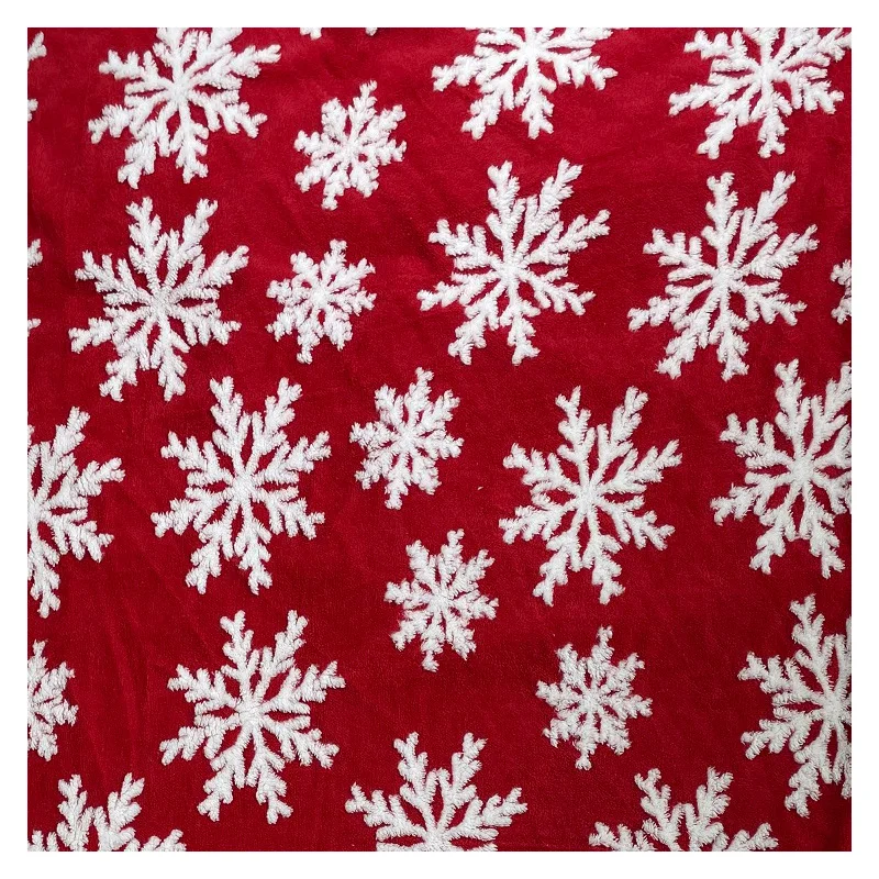 Рождественское одеяло из ягненка шерсти для кроватей, двухслойное зимнее удобство, хлопок кораллового флиса, декоративное.