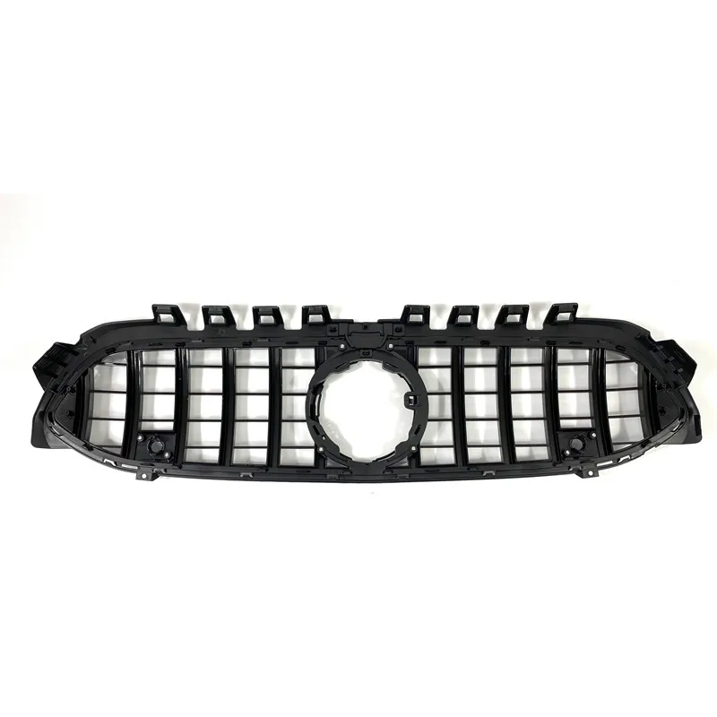 

1 Piece High Quality ABS Silver GT Style Car Bumper Grille For B-ENZ A CLASS W177 2019-IN Car Radiator Front Grille