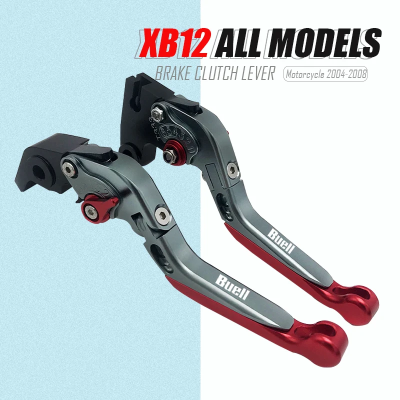 

For Buell XB12 all models up to 08 only 2004 2005 2006 2007 2008 Motorcycle CNC Adjustable Folding Extendable Brake Clutch Lever