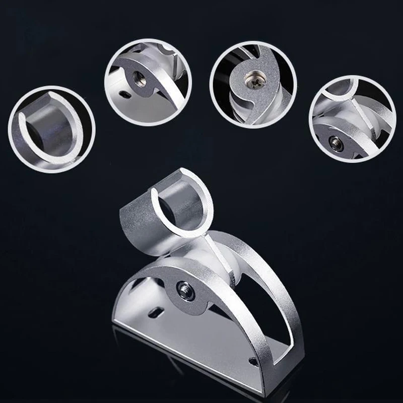 aluminum shower base holder adjustable wall gel mounted shower head stand bracket rustproof head support holder bathroom fitting free global shipping