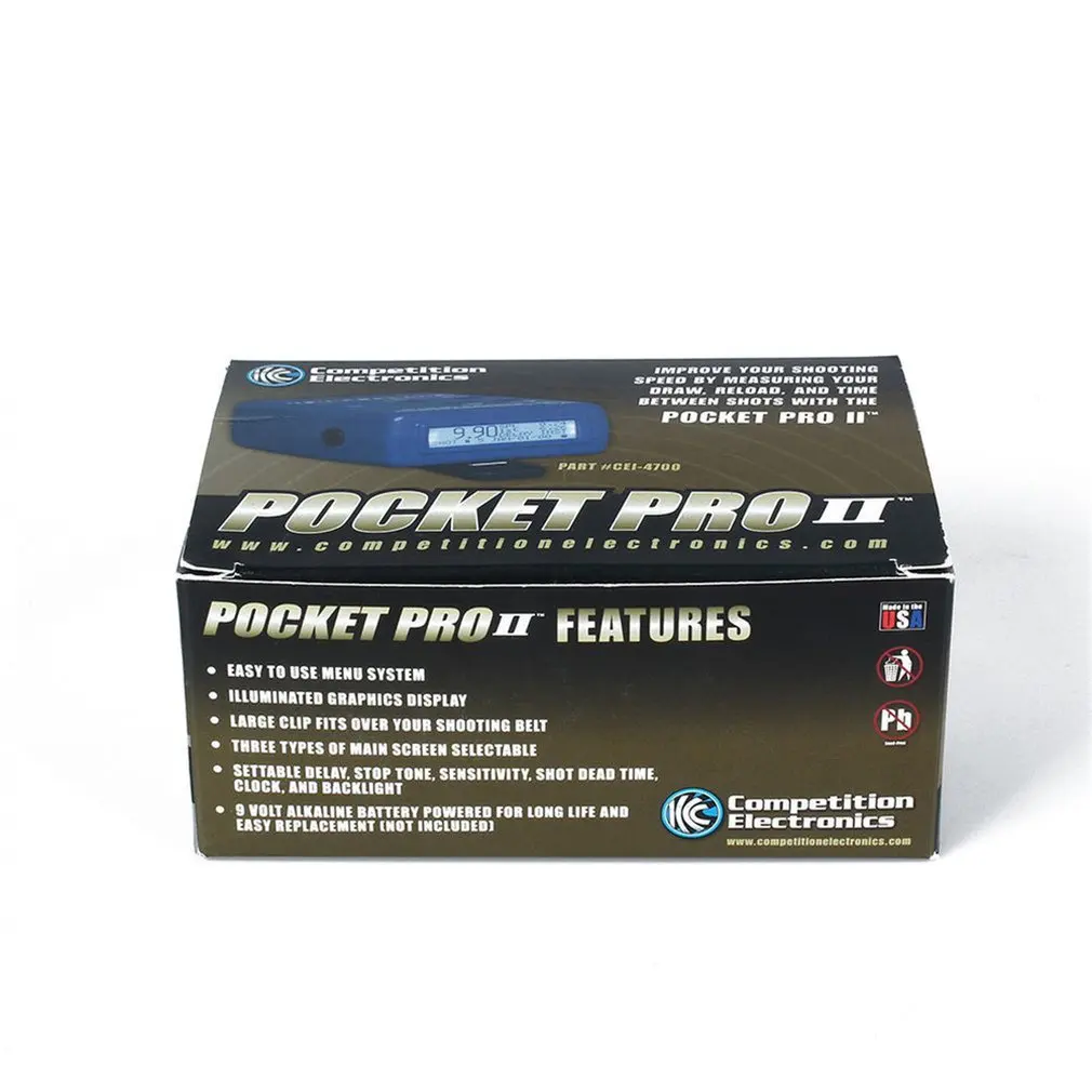 Competition Electronics Pocket Pro II Shot Timer with Sensor Buzzer Beeper Hunter Training Shooting Speed Measures | Спорт и
