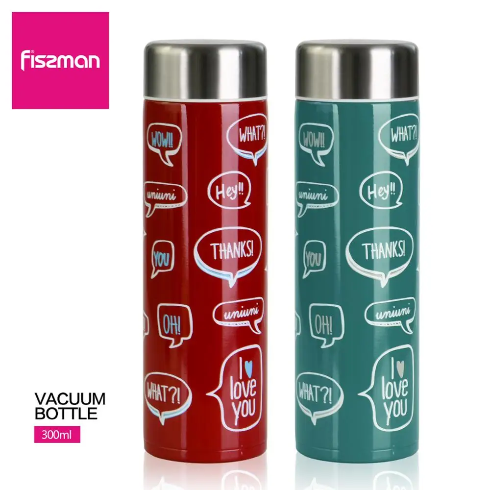 Вакуумная бутылка FISSMAN 300 мл с двойными стенками термос из нержавеющей стали для