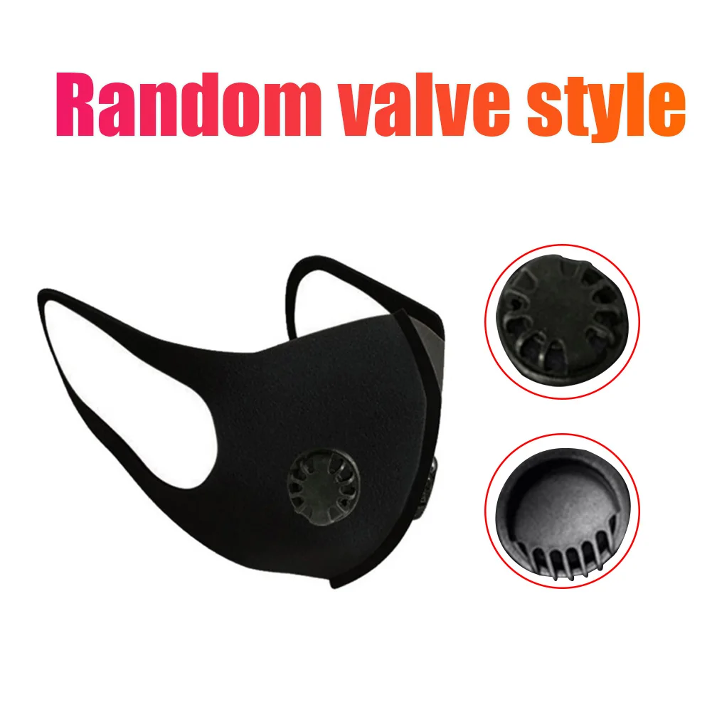 

Reusable Black Travel Fashion Outdoor Sun Protection Unisex Double Breathing Filter Pad Anti Dust Mouth for mask Elastic Adult