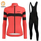 Зимний комплект из Джерси для велоспорта 2022, женский теплый флисовый костюм для гоночного велосипеда, велосипедная одежда для горного велосипеда, одежда для велоспорта