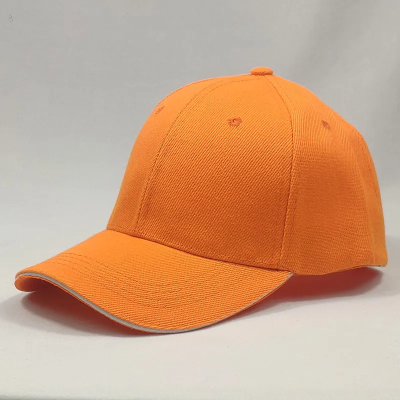 Бейсболка унисекс с 6 вставками Базовая Кепка изогнутым козырьком Снэпбэк