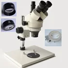 FYSCOPE 3.5X-90X осмотр тринокулярный микроскоп с супер большой стенд + 144 шт. светодиодный светильник 165 мм