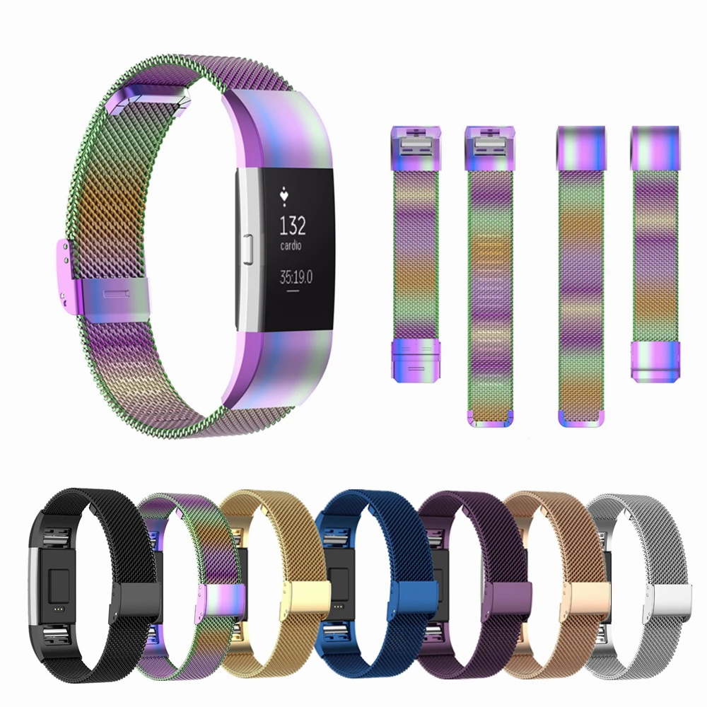 

Metal Bracelet For Fitbit Charge 2 Strap Replacement Stainless Steel Wristband Metal Watch Band For Fitbit Charge 2 Accessories