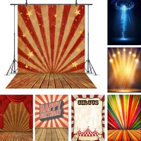 laeacco stage stripes backdrop for photography baby birthday party gold star wooden floor portrait photo background photo studio