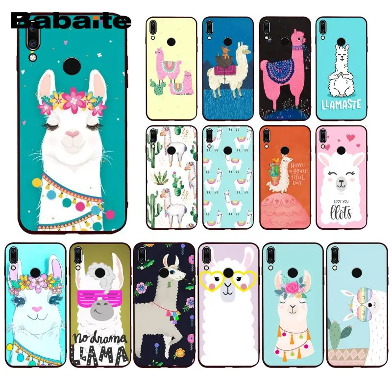Babaite мультфильм лама Альпака чехол для телефона с животными Huawei P20 P30 Pro P20Lite P30Lite