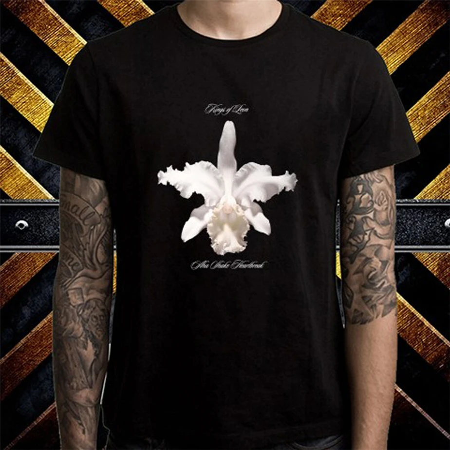 Kings Of Leon Aha Shake Heartbreak Мужская Черная Футболка размер S M L XL 2XL 3XL дышащие топы | одежда