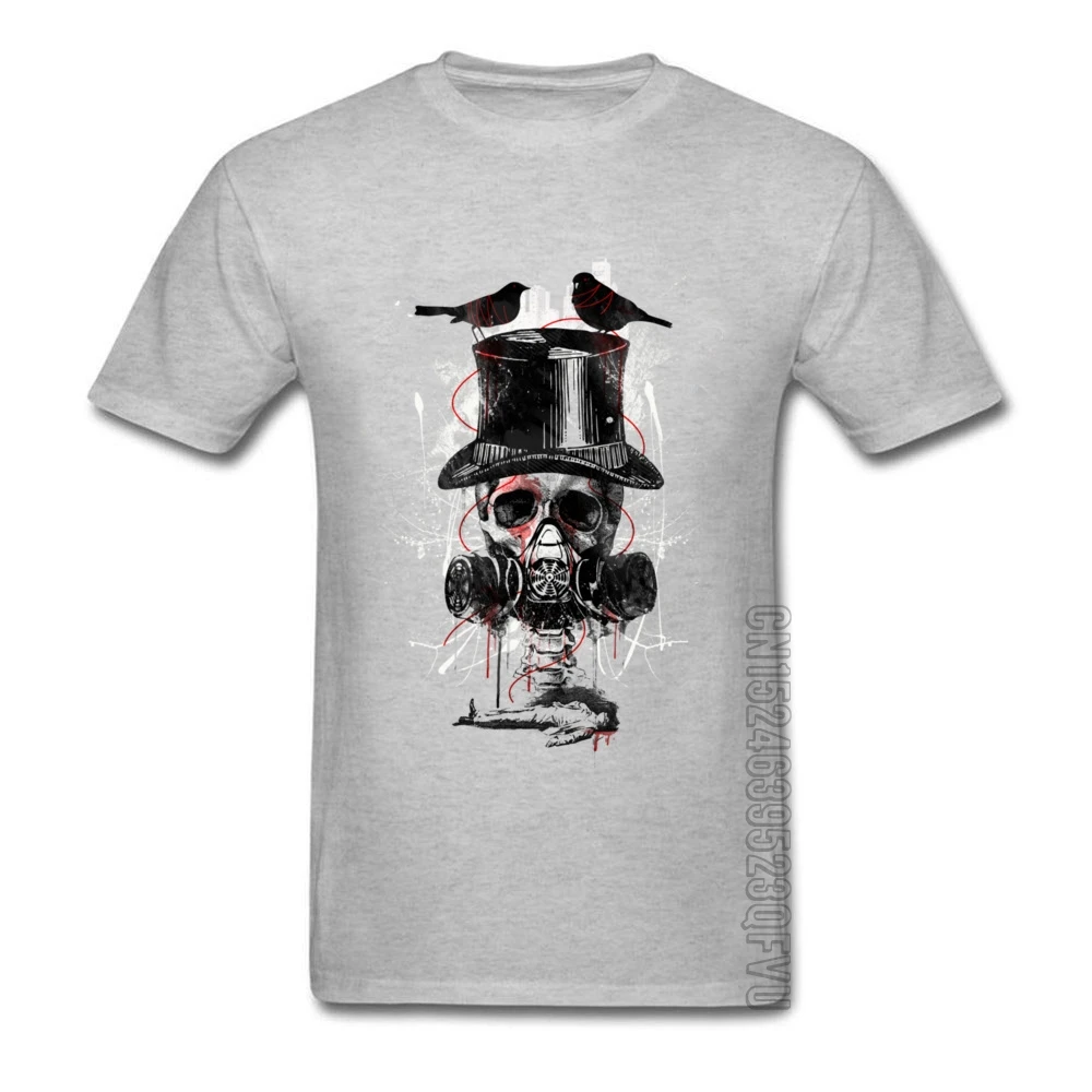 100% Хлопковая мужская майка с короткими рукавами отравленной Футболка