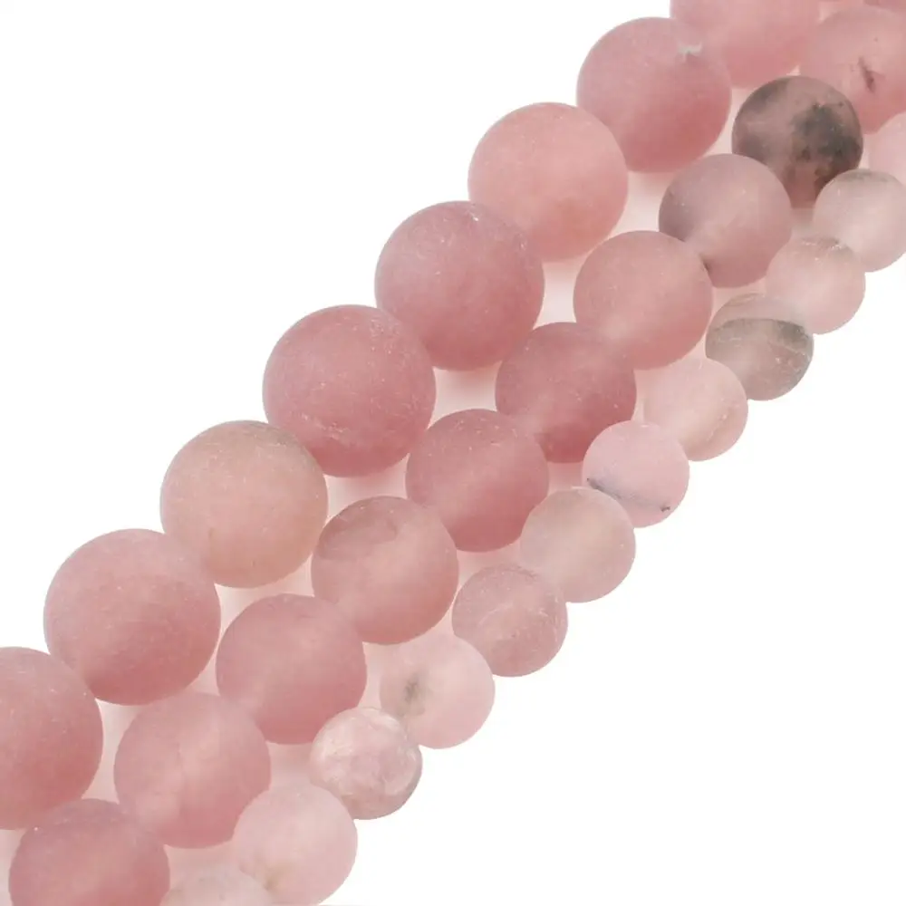 Матовый тусклый полированный матовый клубничный Кварцевый Кристалл Круглый