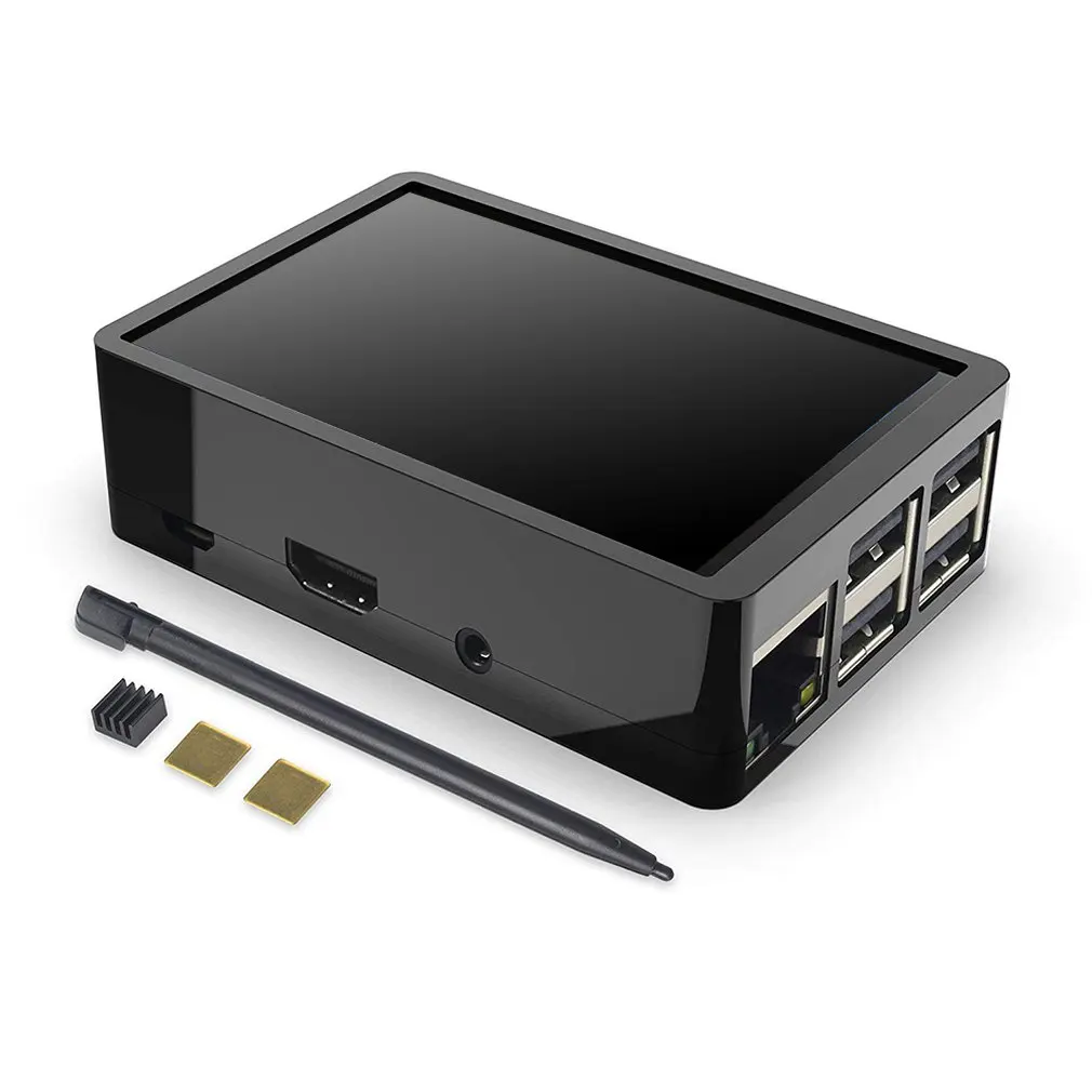 3 5 дюймов HDMI сенсорный экран ЖК дисплей + ABS корпус коробка для Raspberry Pi 3B +/3B/2B DIY