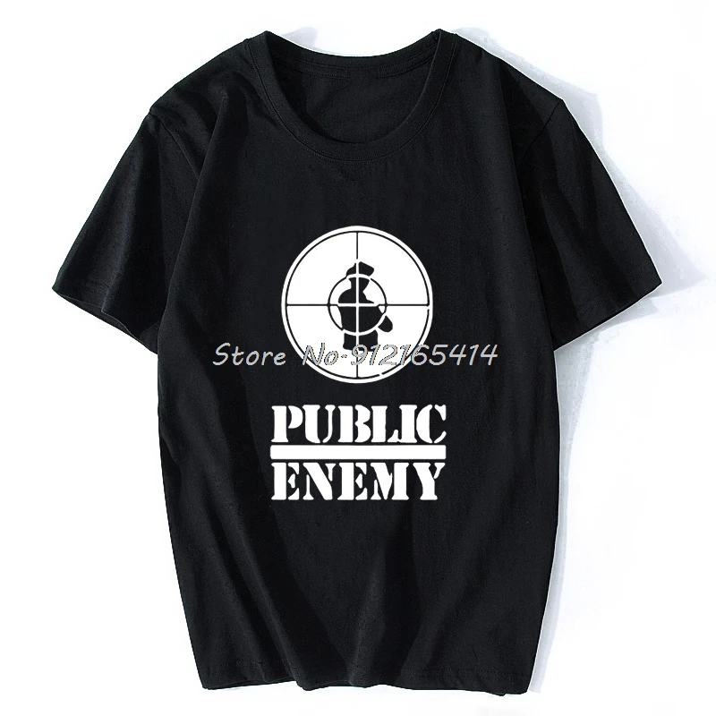 

New Summer Style Public Enemy Cotton Long Sleeve Oversized Funny T Shirt Graphic Harajuku Hip Hop T-shirt Streetwear