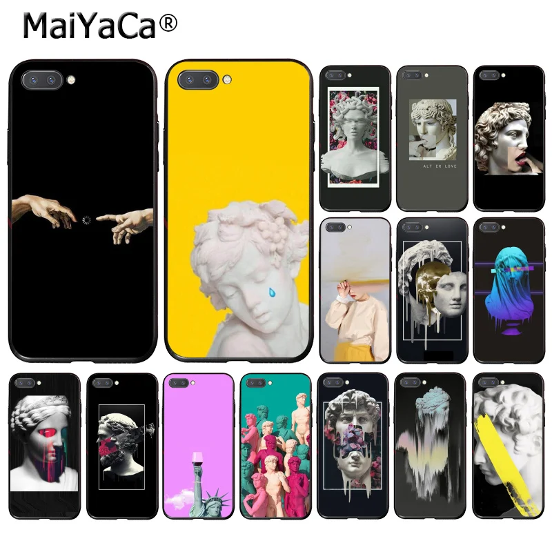 MaiYaCa винтажный гипсовый чехол для телефона с статуей Давида Huawei Honor 8X 9 10 20 Lite 7A 8A 5A