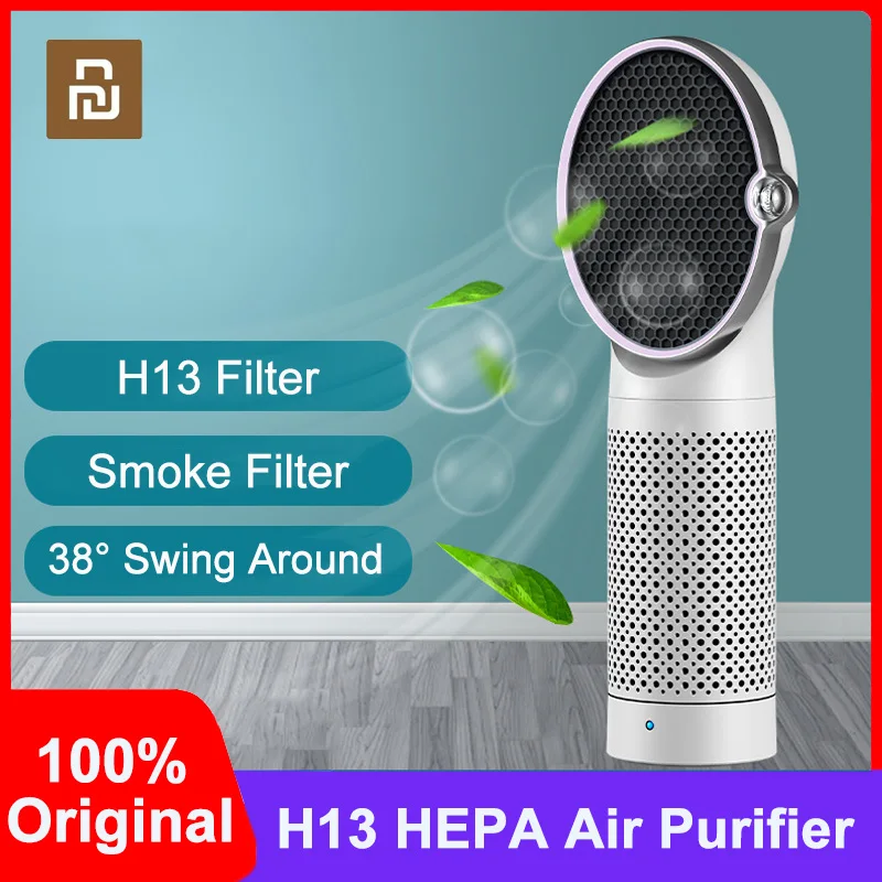 

Новый домашний очиститель воздуха Youpin, офисный освежитель воздуха, дымовой фильтр H13, HEPA-фильтры, отрицательный ионная стерилизация Настоль...