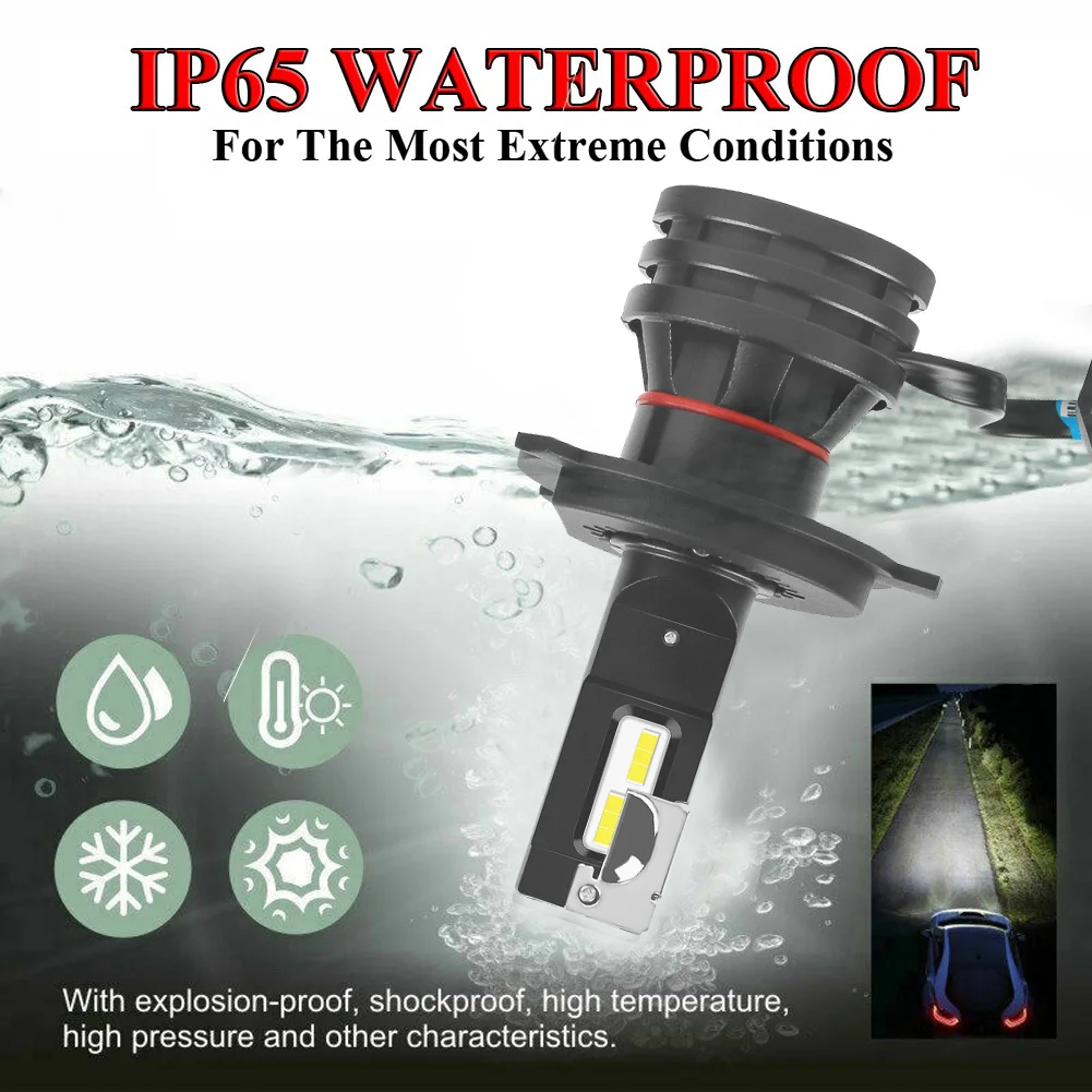 

2 шт., Автомобильные светодиодные лампы 12-24 в 6000 К лм