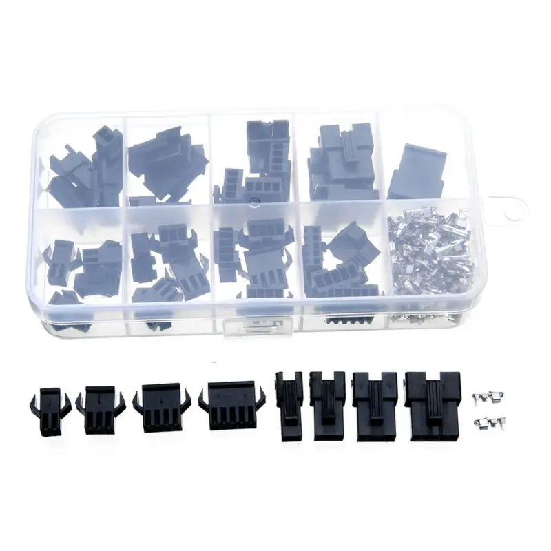 

Wholesale Black 200x Pin Terminal Header Socket Wire Connector W/ Case For Electronics Car