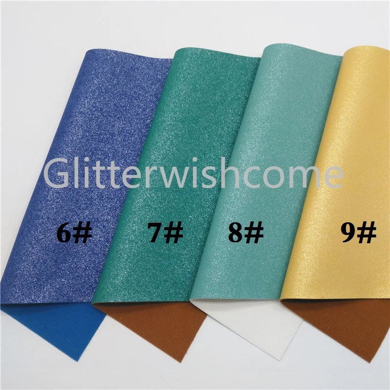 Glitterwishcome 21X29 см А4 Размер сказочная пыль микро блестящая кожа, блестящая искусственная кожа ткань, синтетическая кожа для бантов, GM489A