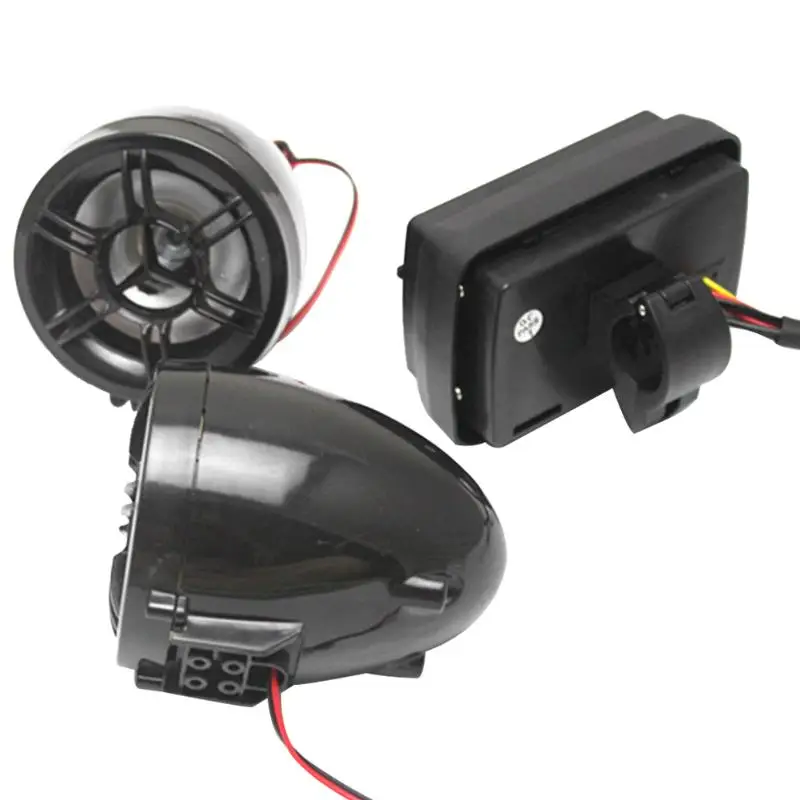 New Motorcycle Alarm Waterproof Sound System FM Radio Stereo Amplifier MP3 Speakers Anti-Theft with USB SD Slot | Автомобили и