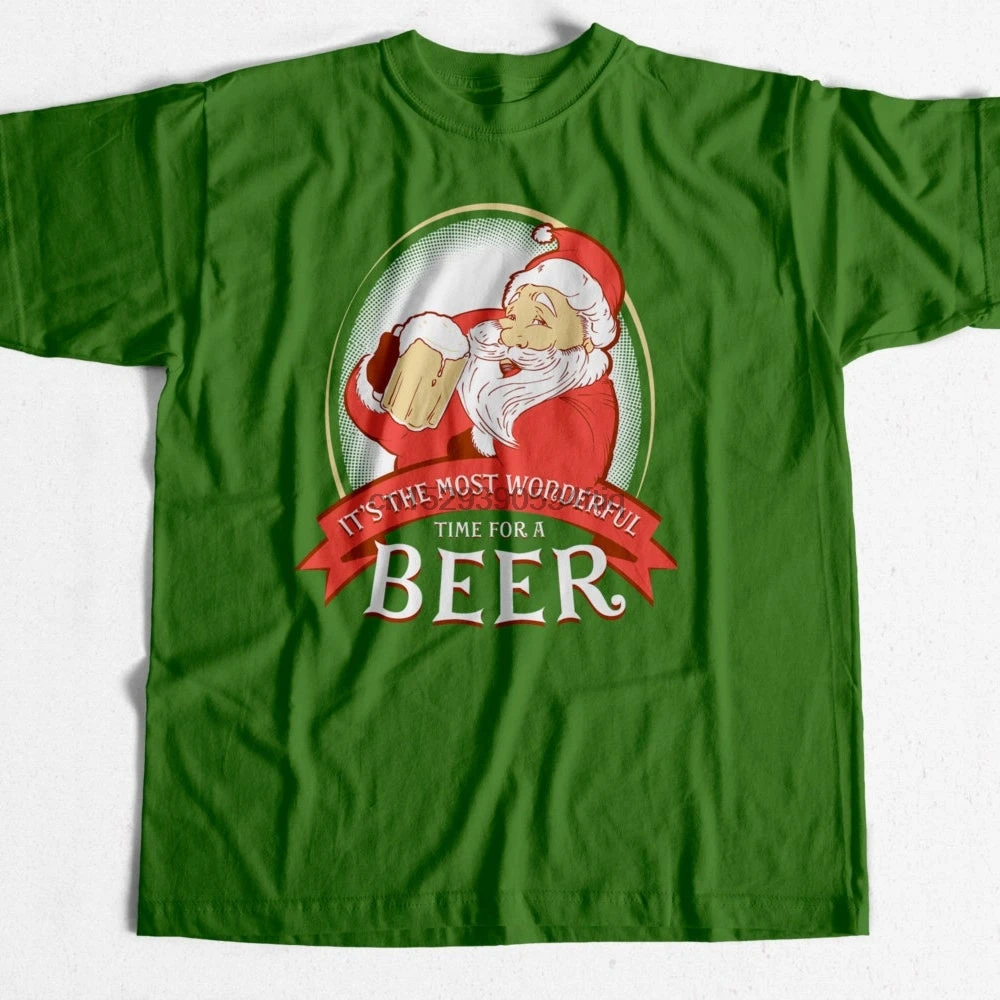Это самое замечательное время для рождественской футболки с пивом праздничный