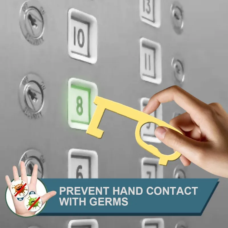 Ручной антимикробный Открыватель для дверей портативный пресс ручка двери