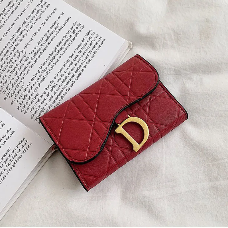 

Women's Wallet Luxury Wallet Women's D Letter Purse Card Holder Female Bag Card Package Women's Purses