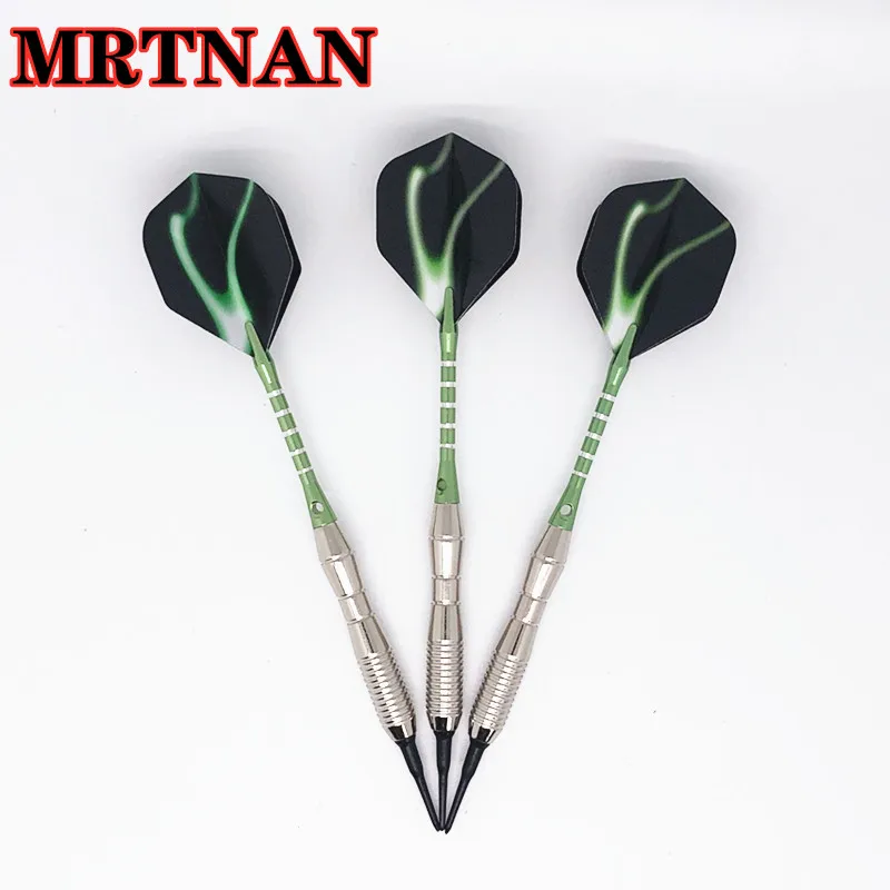 

3 pieces/set professional electronic dart 18g nylon soft dart indoor electronic dart set aluminum dart throwing game