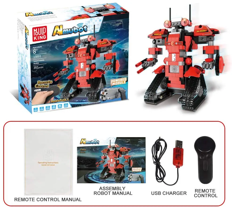 

Creative Electric Remote Control Machinery Building Blocks Technic RC Robot Assembly Bricks Toys & Hobbies For Children Gifts