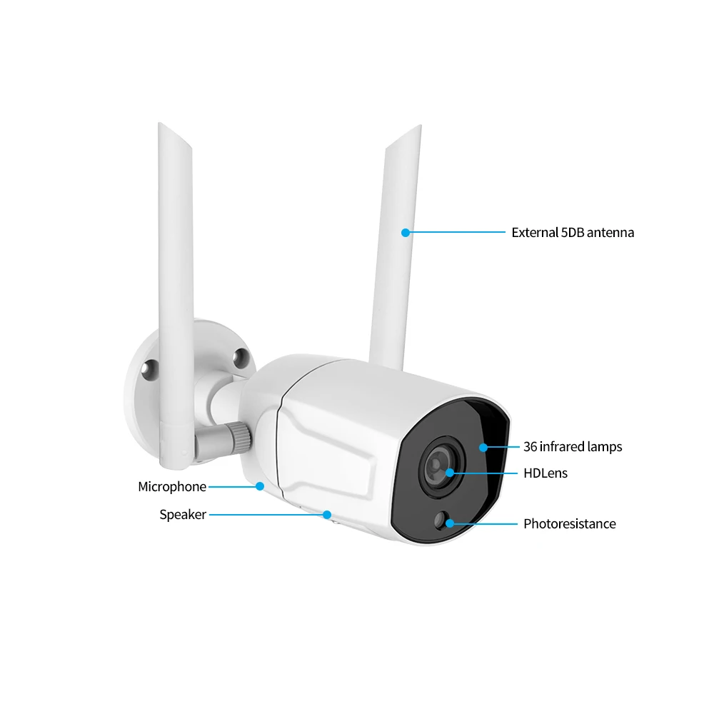 Камера Наружного видеонаблюдения LOOSAFE Yoosee 1080P 3 Мп Wi Fi ONVIF с функцией ночного