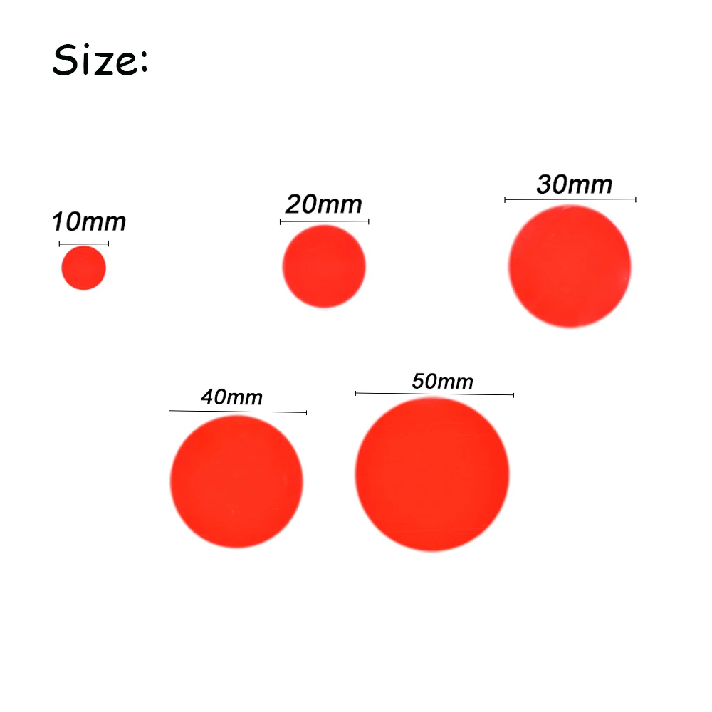 Круглая двусторонняя клейкая лента прочная акриловая красная пленка прозрачные