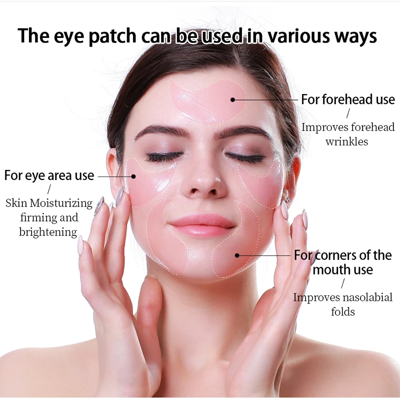 60 шт. Антивозрастная увлажняющая маска для глаз с гиалуроновой кислотой и