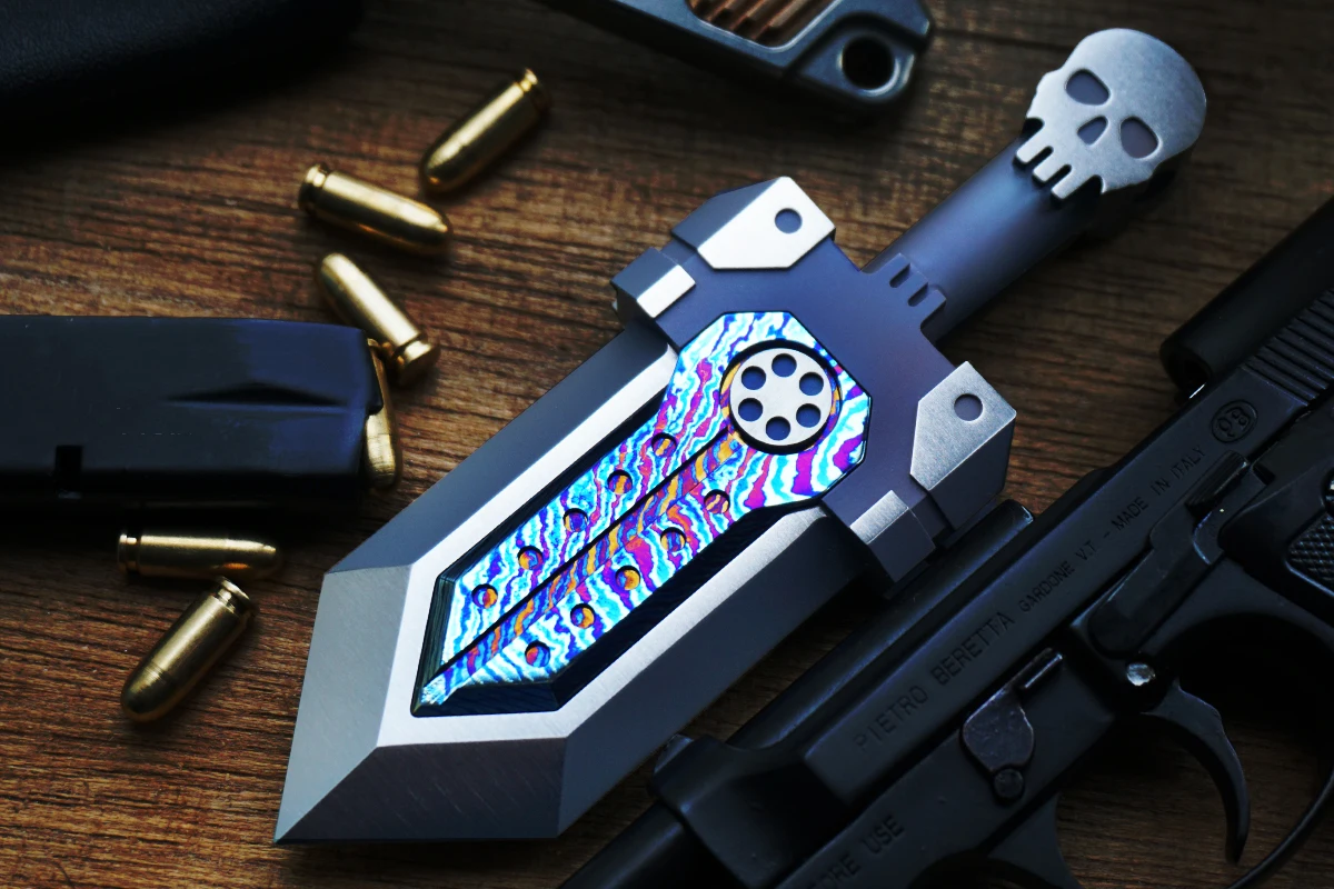 Титановый брелок-подвеска в виде черепа для повседневного использования |