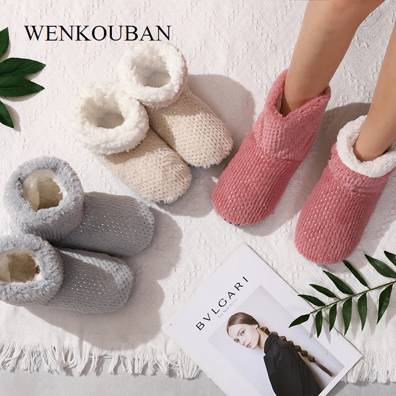 Женские тапочки Зимние меховые шлепанцы для женщин Домашние Модные шикарные