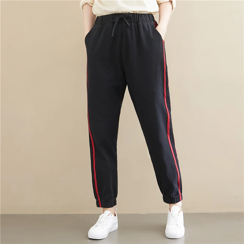 Женские брюки сезон осень зима Новинка женские джинсы с эластичной резинкой на