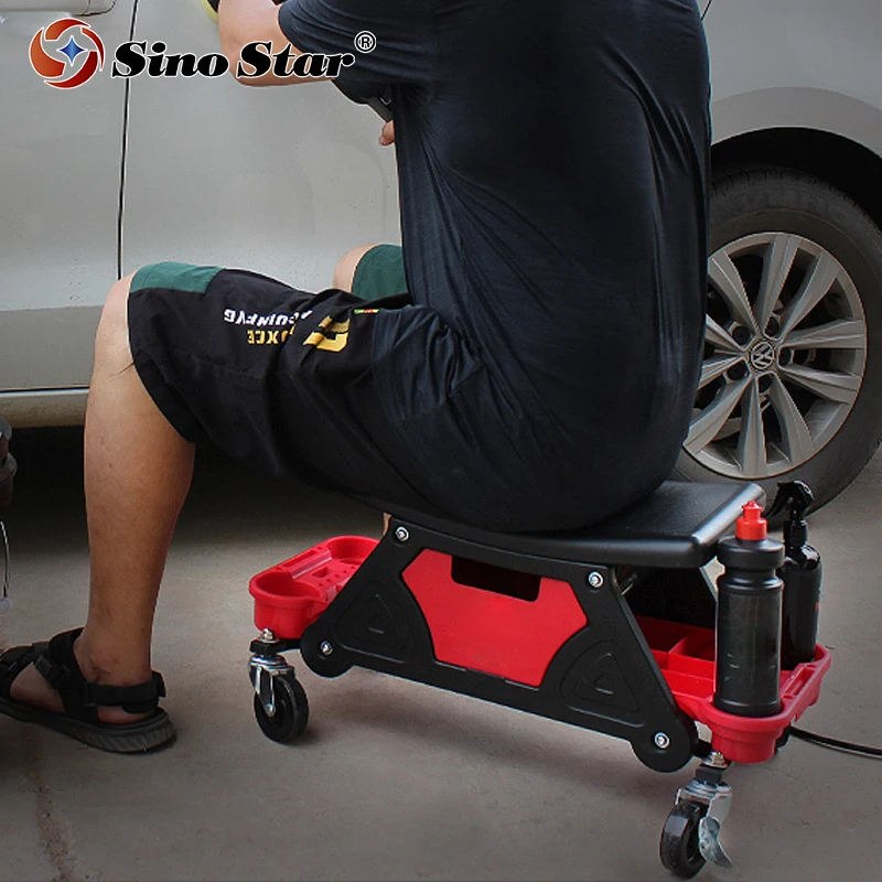 

Utility Rolling Machanics Creeper Seat mobile stool for Car workshop/Vinyl Wrap Car Care Repair Sitting seat SCCD01