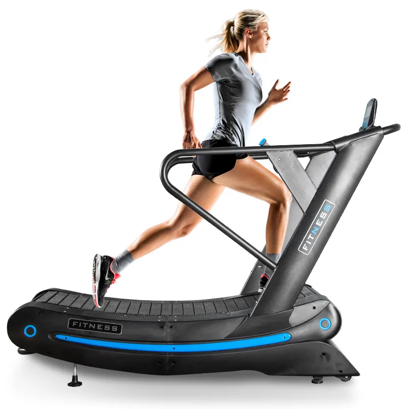 

Gym equipment factory running machine commercial use cardio fitness equipment self generating curved treadmill