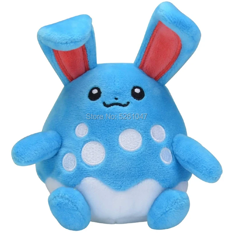 Оригинальный подходит Azumarill плюшевые куклы игрушки Poke Рисунок 14 см небольшой