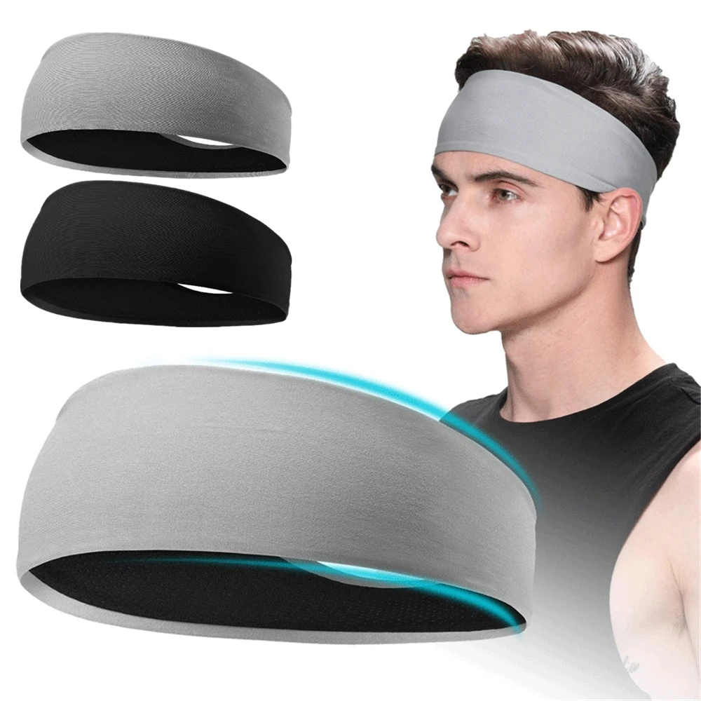 

Sweatband for Men Women Elastic Sport Hairbands Head Band Yoga Headbands Headwear Headwrap Sports Hair Accessories Safety Band