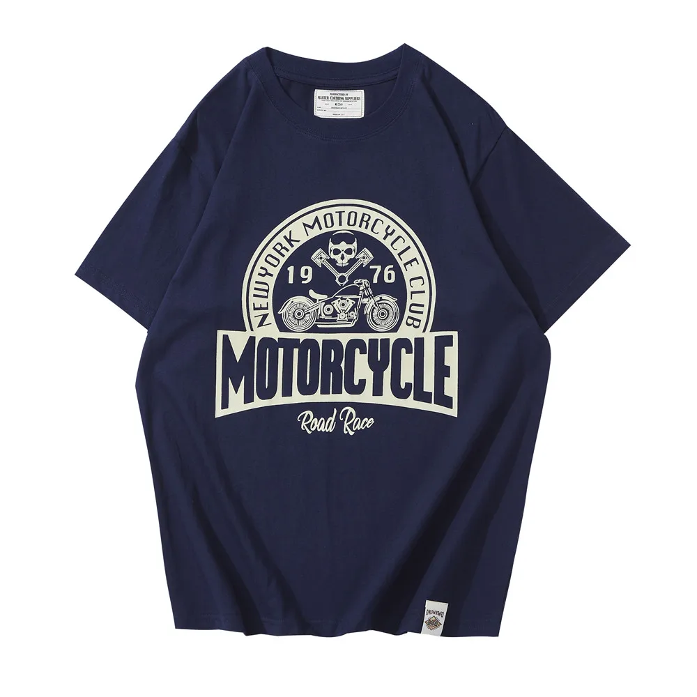 

Cartoon Print Short Sleeve T-shirt Mens Summer Crew Neck Half-Sleeve Casual Loose T Shirt Men